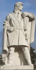 Estátua de Goncalo Velho Cabral em Pontal Delgada