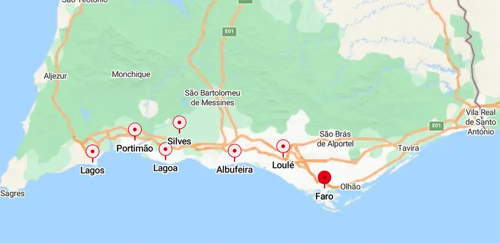 Mapa de Faro
